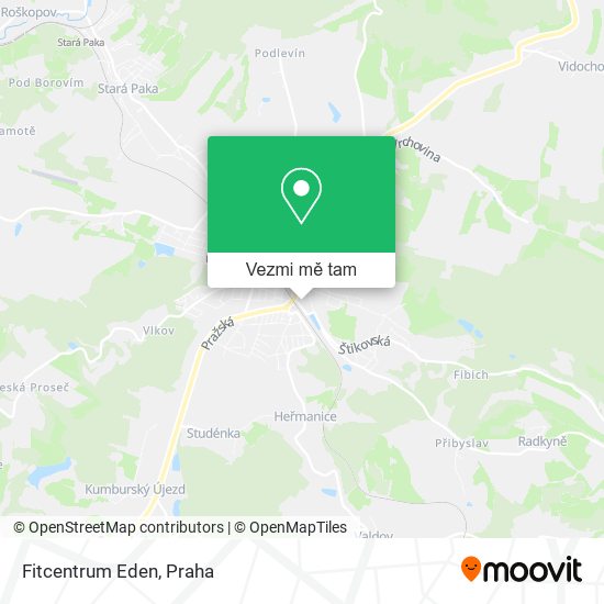 Fitcentrum Eden mapa