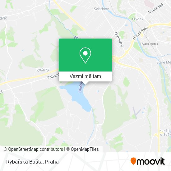 Rybářská Bašta mapa