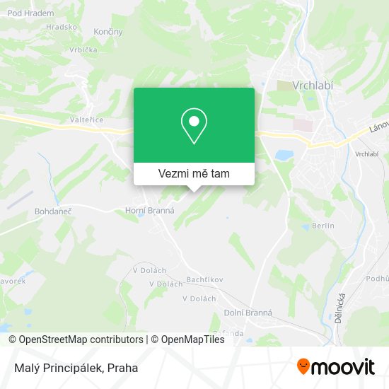 Malý Principálek mapa