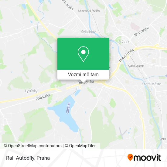 Rall Autodíly mapa