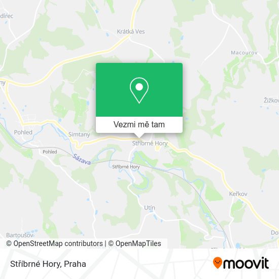 Stříbrné Hory mapa