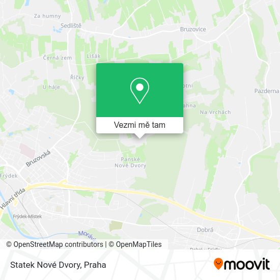 Statek Nové Dvory mapa