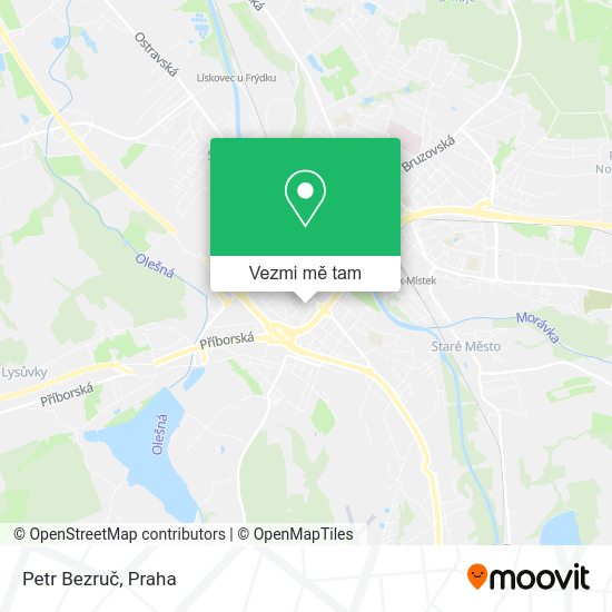 Petr Bezruč mapa