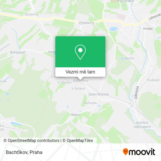Bachťíkov mapa