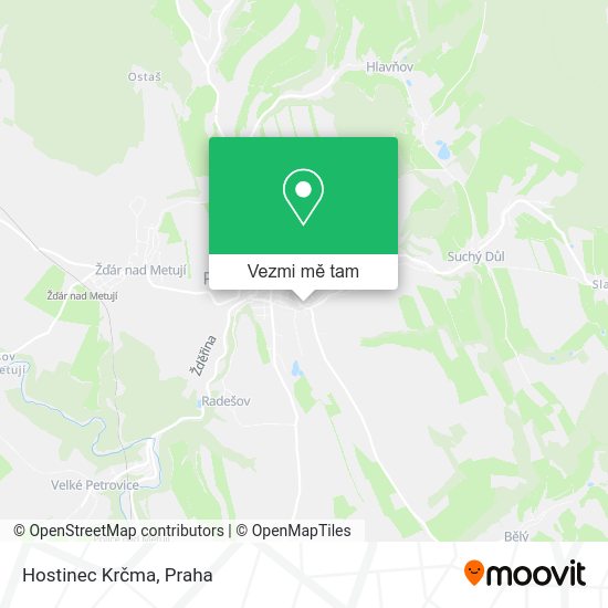 Hostinec Krčma mapa