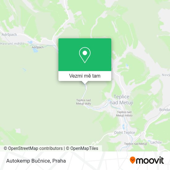 Autokemp Bučnice mapa
