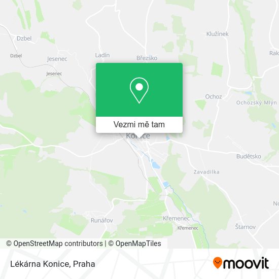 Lékárna Konice mapa