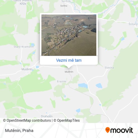 Mutěnín mapa
