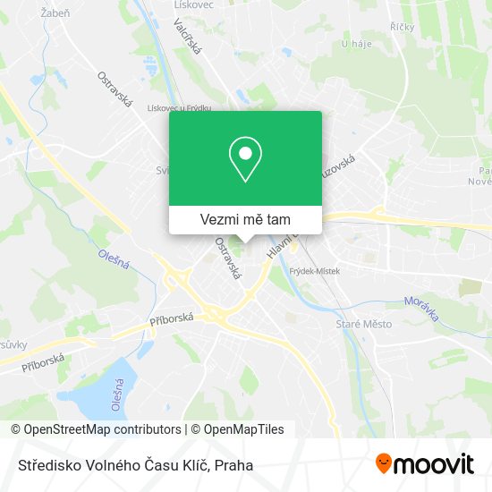 Středisko Volného Času Klíč mapa