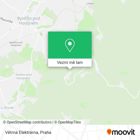 Větrná Elektrárna mapa