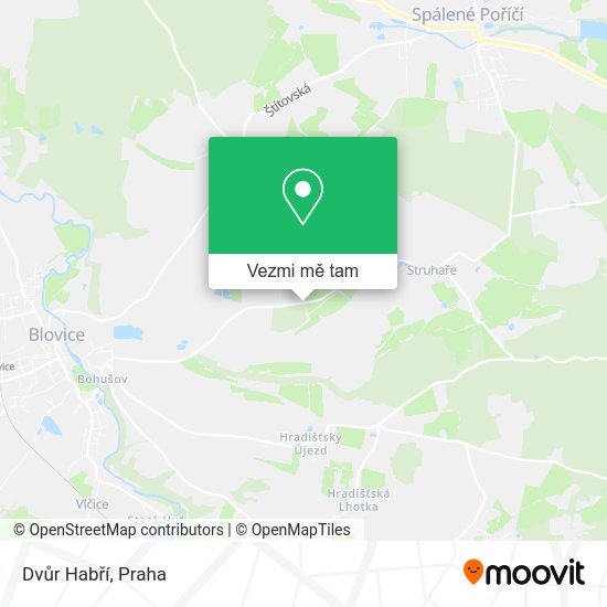 Dvůr Habří mapa