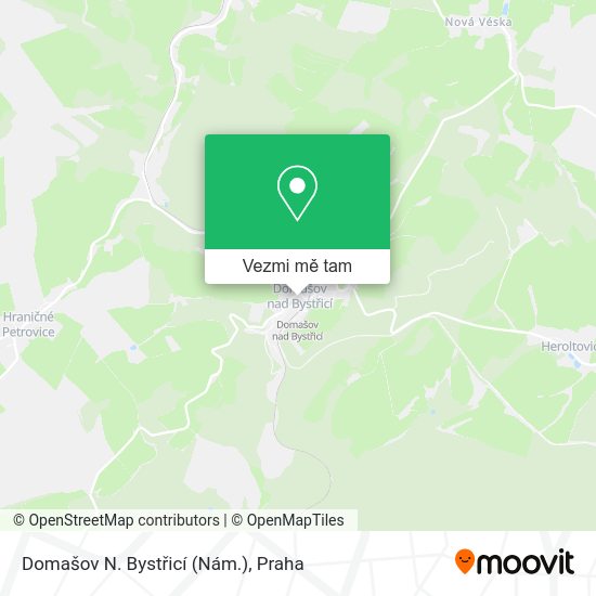 Domašov N. Bystřicí (Nám.) mapa