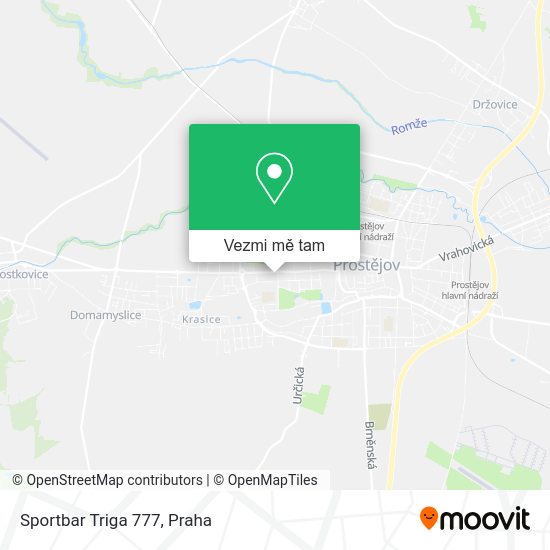Sportbar Triga 777 mapa