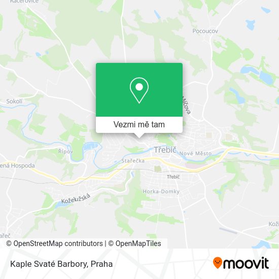 Kaple Svaté Barbory mapa