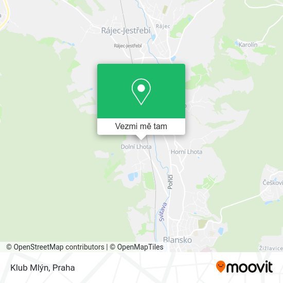 Klub Mlýn mapa