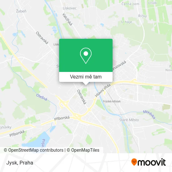Jysk mapa