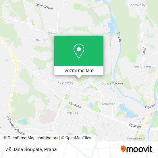 Zš Jana Šoupala mapa