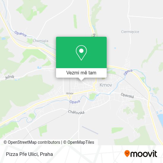 Pizza Pře Ulici mapa