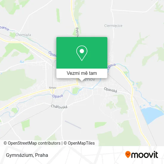 Gymnázium mapa