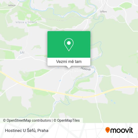 Hostinec U Šéfů mapa