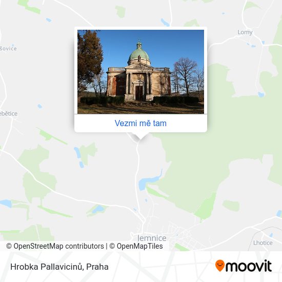 Hrobka Pallavicinů mapa