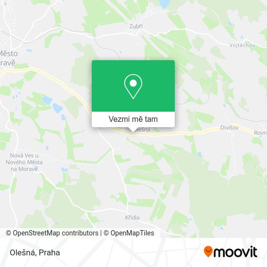 Olešná mapa