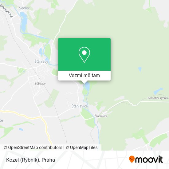Kozel (Rybník) mapa