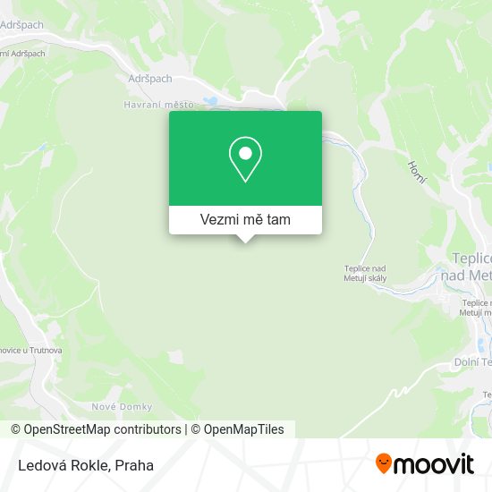 Ledová Rokle mapa