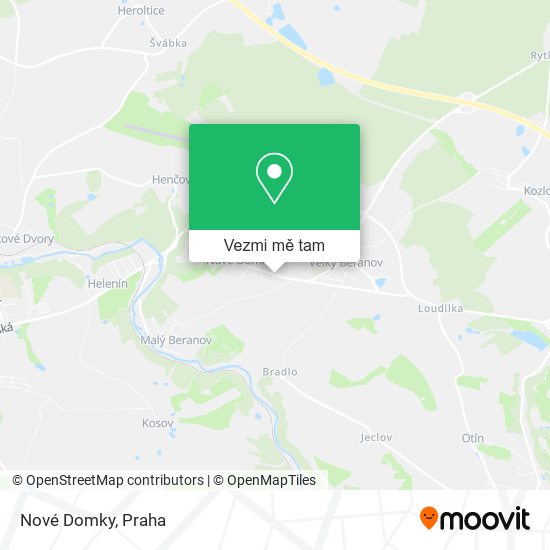 Nové Domky mapa