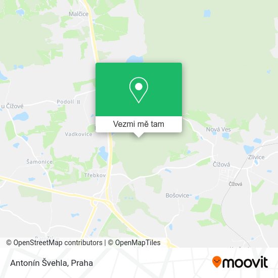 Antonín Švehla mapa