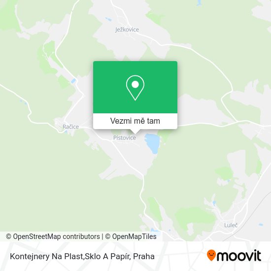 Kontejnery Na Plast,Sklo A Papír mapa