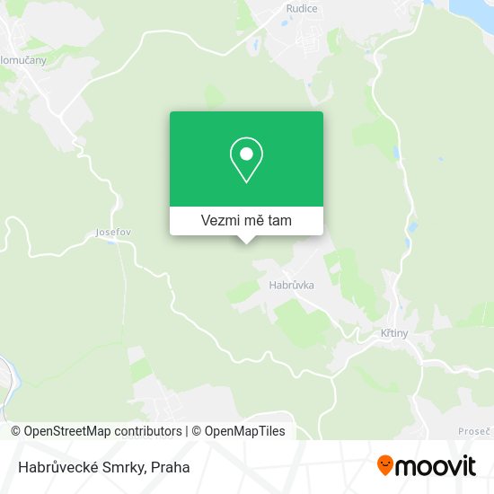 Habrůvecké Smrky mapa