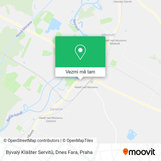 Bývalý Klášter Servitů, Dnes Fara mapa