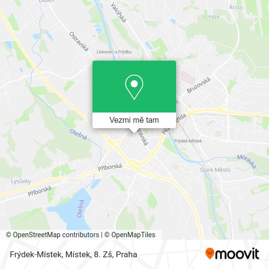 Frýdek-Místek, Místek, 8. Zš mapa
