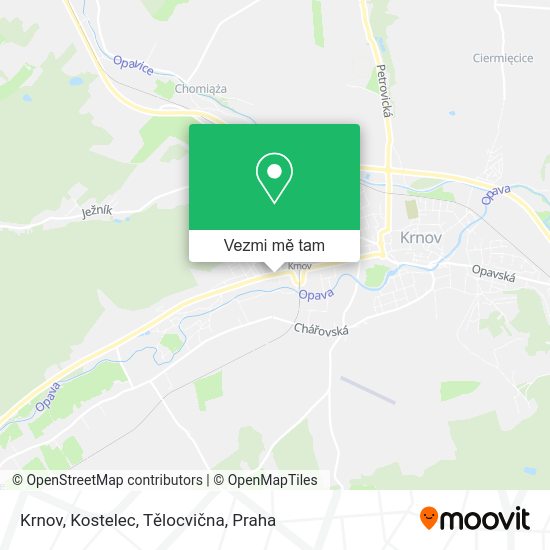Krnov, Kostelec, Tělocvična mapa