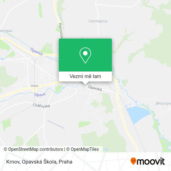 Krnov, Opavská Škola mapa