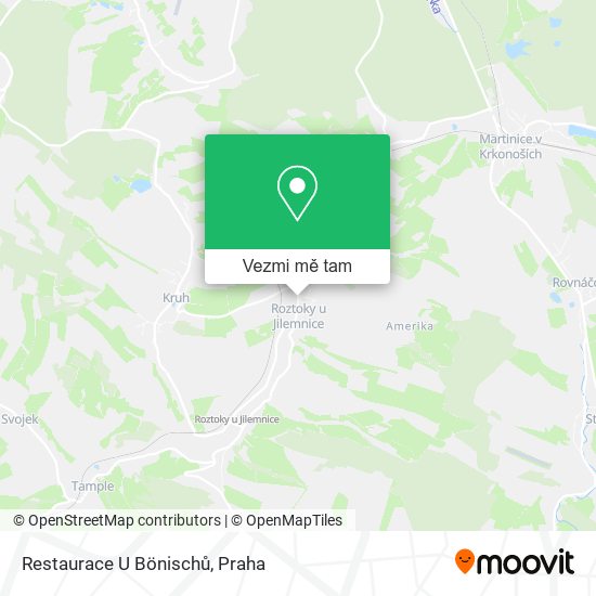 Restaurace U Bönischů mapa