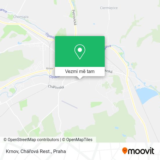 Krnov, Chářová Rest. mapa