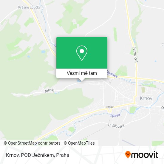 Krnov, POD Ježníkem mapa