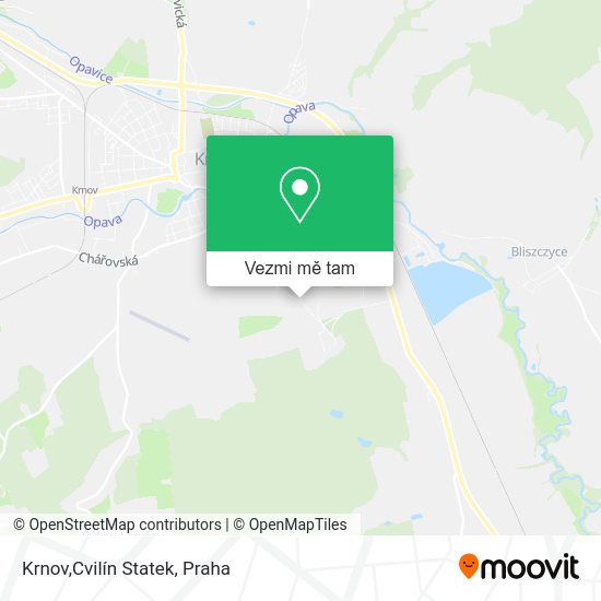 Krnov,Cvilín Statek mapa