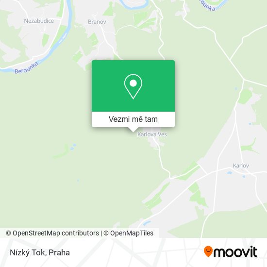 Nízký Tok mapa