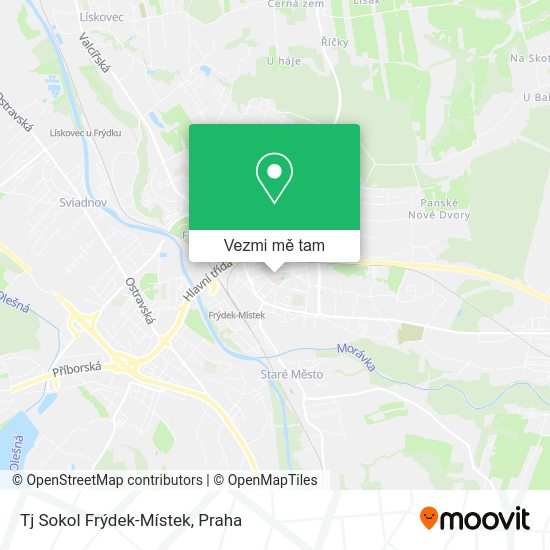 Tj Sokol Frýdek-Místek mapa