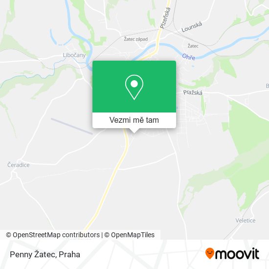Penny Žatec mapa