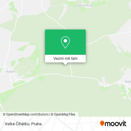 Velké Čihátko mapa