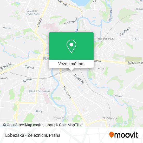 Lobezská - Železniční mapa