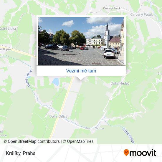 Králíky mapa