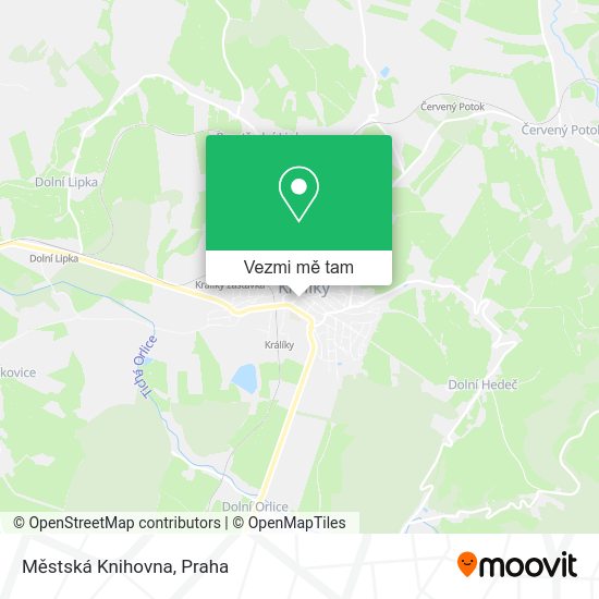 Městská Knihovna mapa