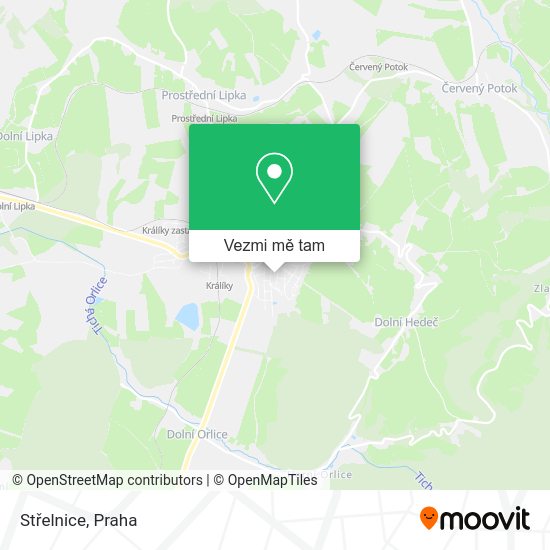 Střelnice mapa