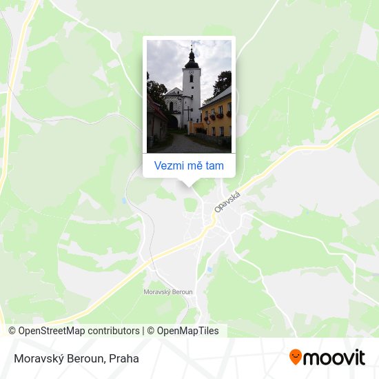 Moravský Beroun mapa
