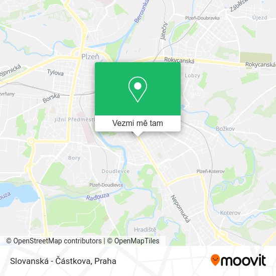 Slovanská - Částkova mapa